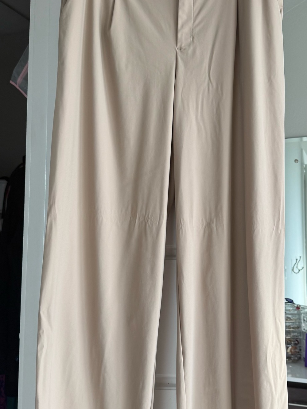 Classic Wide-Leg Women’s Pants in Beige